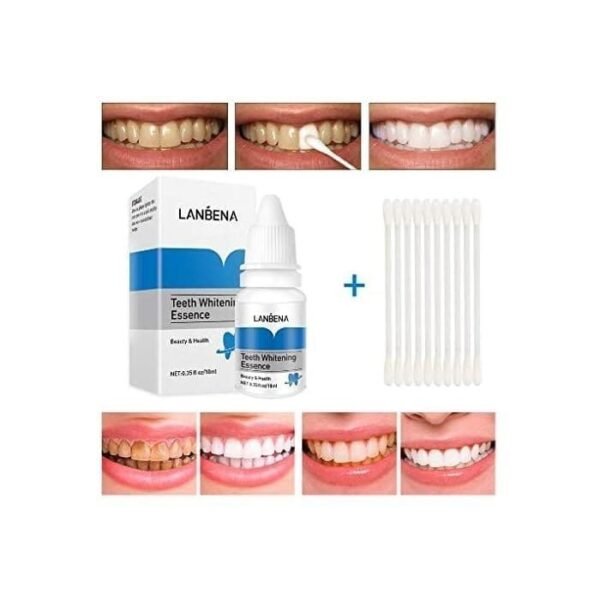 Lanbena Teeth Whitening Serum, Removes Stains and Plaque, Essence Liquid for Oral Hygiene