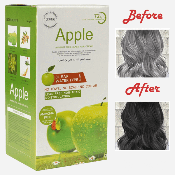 Apple Hair Dye Original Color Dark Black thumbnail 3