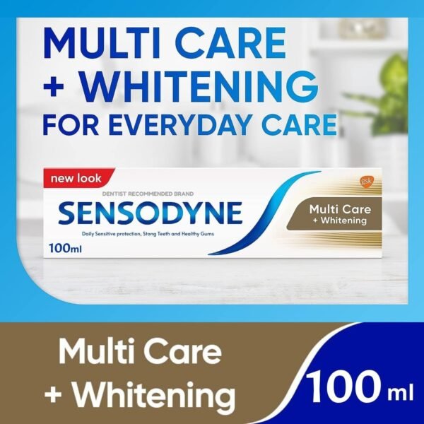 Sensodyne Toothpaste Multi Care Plus Whitening 100-ml (2 Value Pack)