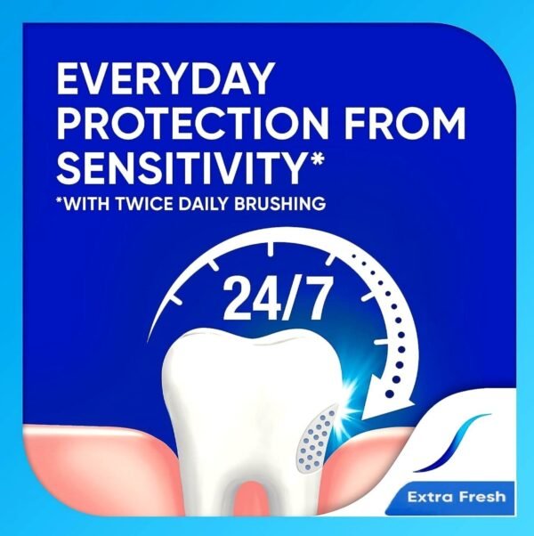 Sensodyne Toothpaste For Sensitive Teeth, Extra Fresh Flavour,100Ml, (2 Value Pack) thumbnail 4
