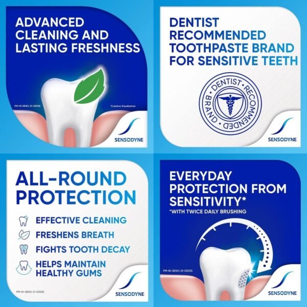 Sensodyne Toothpaste Deep Clean Gel 100ml (2 Value Pack) thumbnail 3